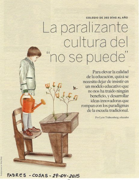 La paralizante cultura del “no se puede“ (Revista Padres-Cosas) 202