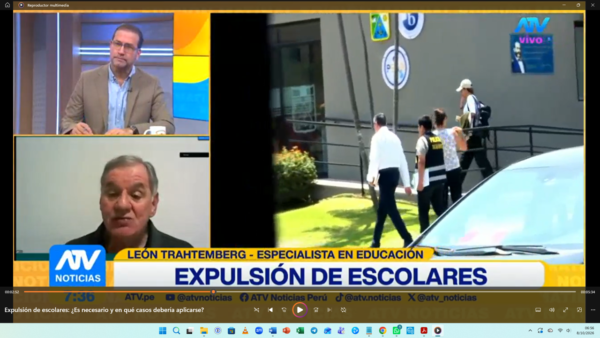 Trahtemberg en ATV: Homeschooling y expulsión de escolares: ¿Es necesario y en qué casos debería aplicarse?