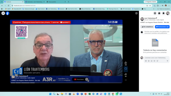 A3RNET León Trahtemberg con Augusto Á Rodrich: sobre las reglas del Minedu para corregir la indisciplina en los colegios.